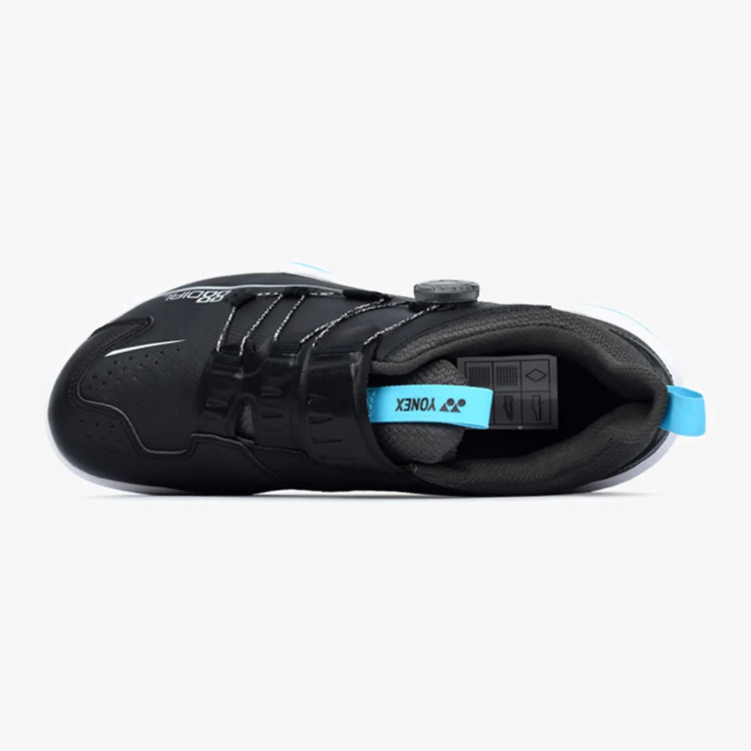 Yonex Power Cushion 88 Dial 2 Wide Badminton Shoes for Men & Women - Black/Ice Blue - Comfort & Support for Court Sports - Perfect for Badminton, Tennis & Indoor Games