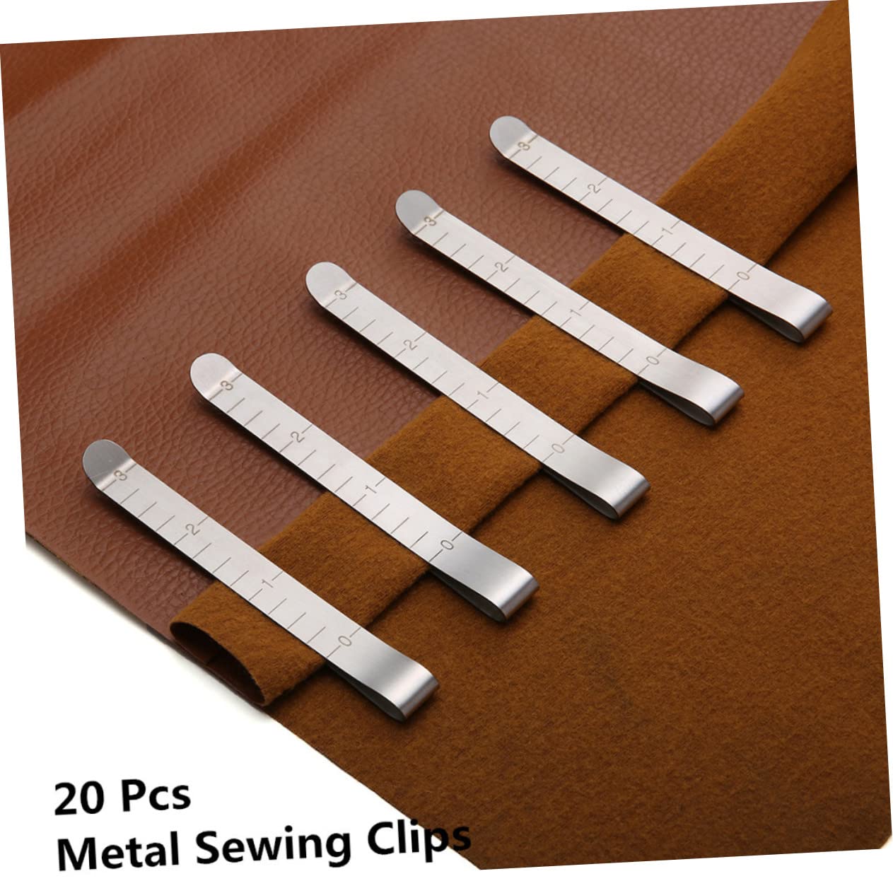40 Pcs Metal Sewing Clips - 3 Inch Hemming Pins, Quilting Pins & Marking Accessories for DIY Sewing, Dressmaking & Fabric Crafts | Perfect for Quilting, Hemming & Measuring Fabrics