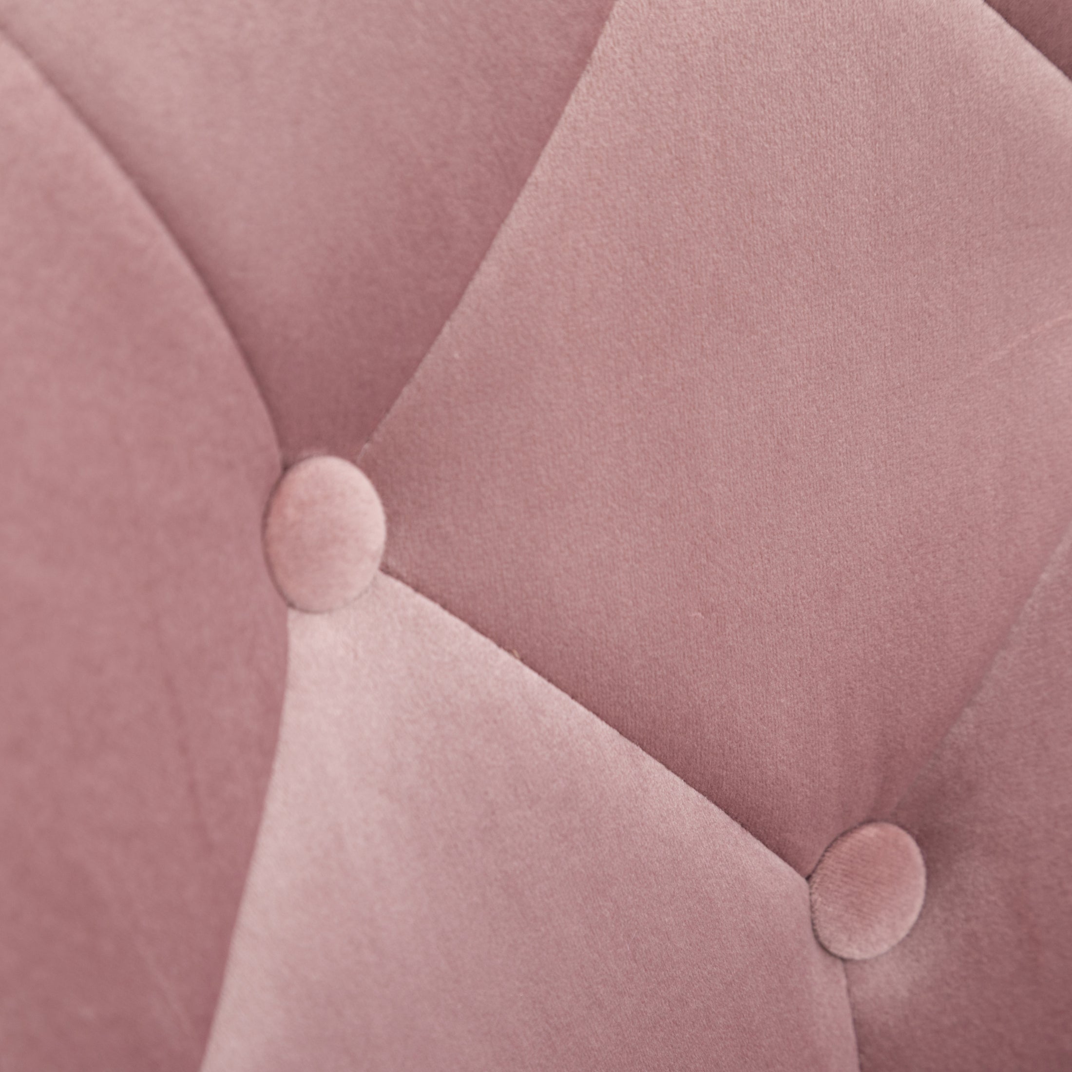 Roundhill Furniture Noas Velvet Upholstered Tufted Back Swivel Accent Chair - Soft Mauve Velvet Living Room Chair with 360° Rotation for Bedroom, Office & Lounge Comfort