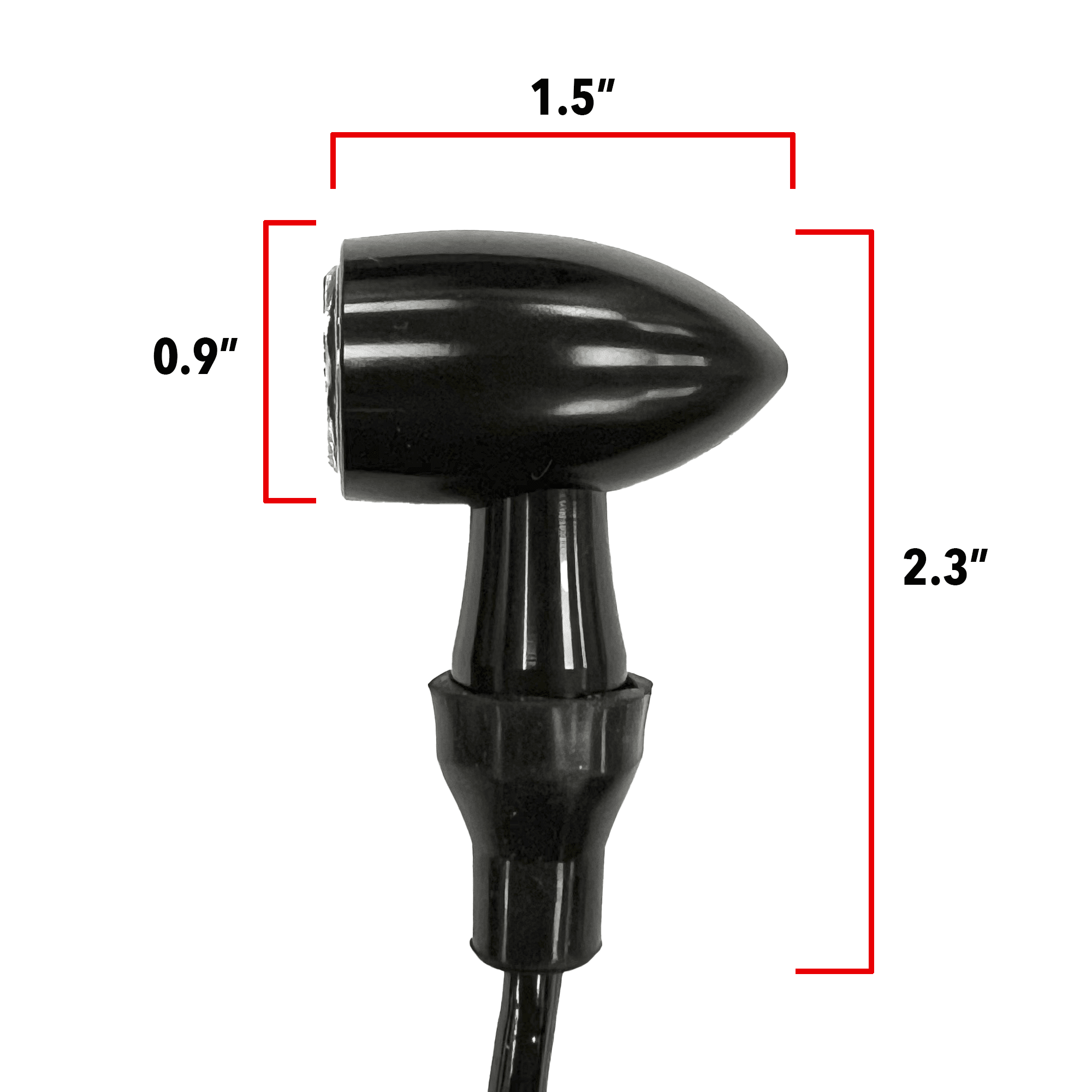 Eagle Lights BULLETBEAM Rear LED Turn Signals with Running Lights and Brake Lights for Indian Scout Bobber & Rogue - High Visibility Motorcycle Safety Lights for Night Riding & Urban Commuting