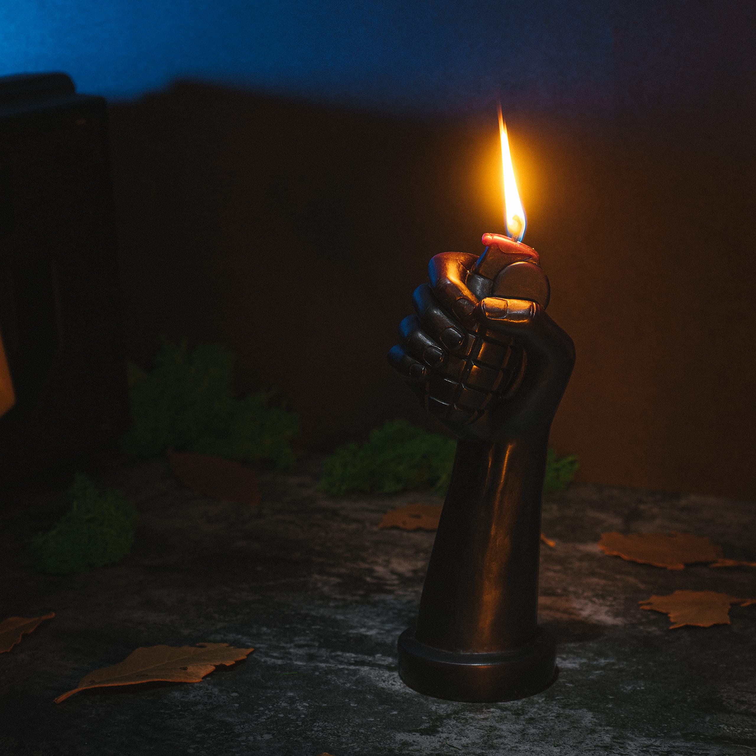 Gute Hand with Grenade Candle - Unique Military-Themed Gift for Gun Enthusiasts, Veterans, Police & Fathers | 8