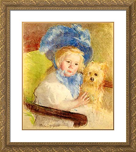Gold Ornate Wood Frame with Double Matting
