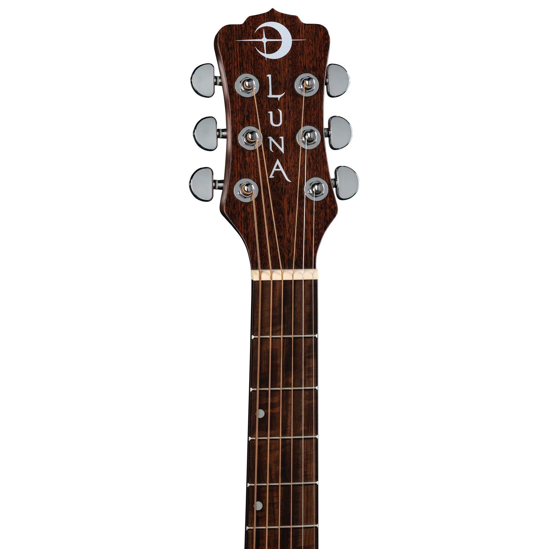 Luna Wabi Sabi Solid Top Folk Acoustic-Electric Guitar Bundle with Gig Bag, Tuner, Strings & Accessories - Perfect for Beginners, Performances & Travel | Includes Austin Bazaar Instructional DVD