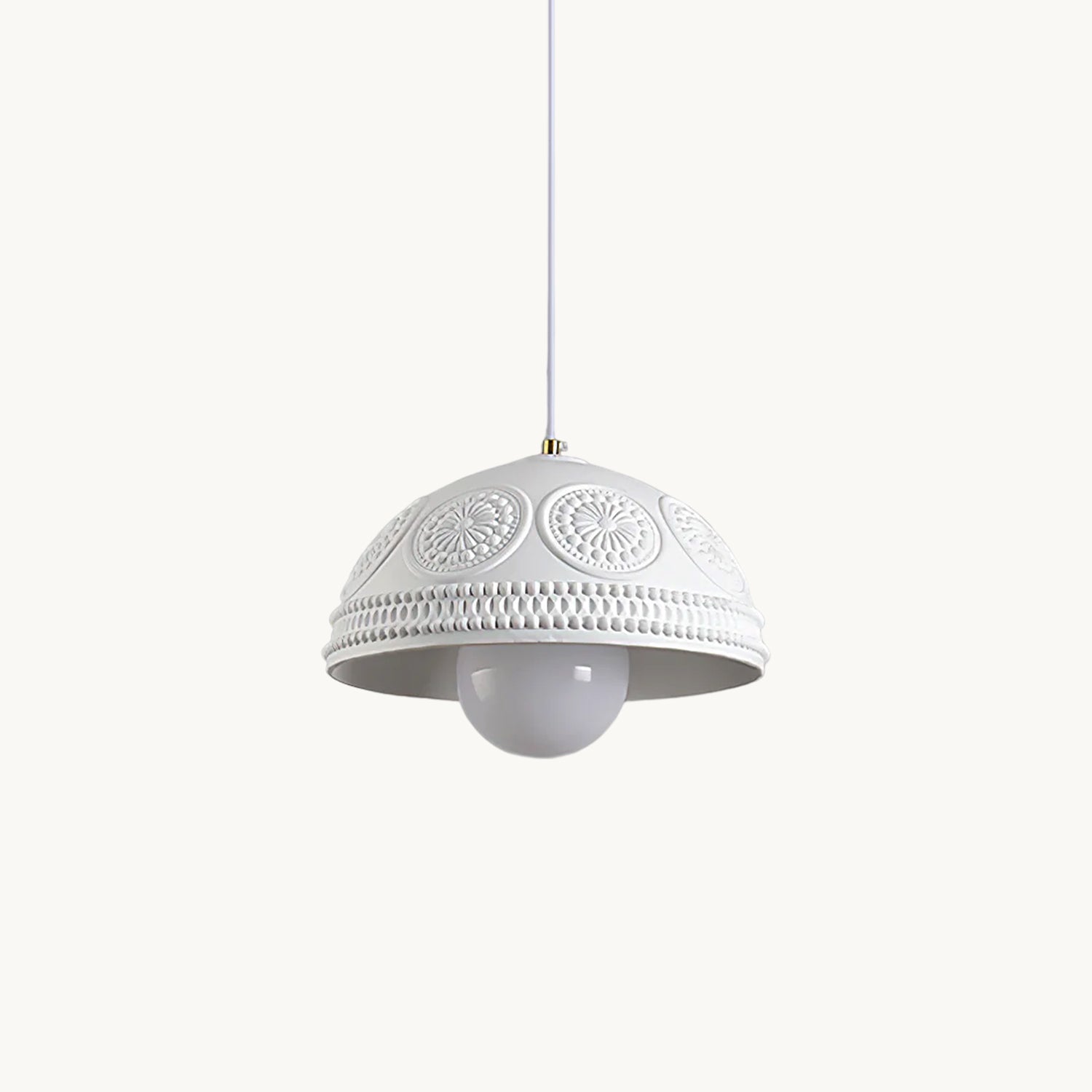 Modern Embossed Ripple Pendant Light - Handcrafted Glass Ceiling Lamp for Dining Room, Kitchen Island & Living Room Decor