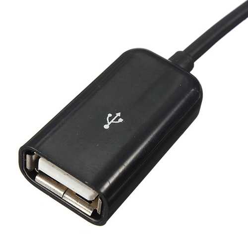 Dual Micro USB Host OTG Hub Adapter Cable for Android Tablets - Connect Keyboards, Mice & Flash Drives for Work & Gaming