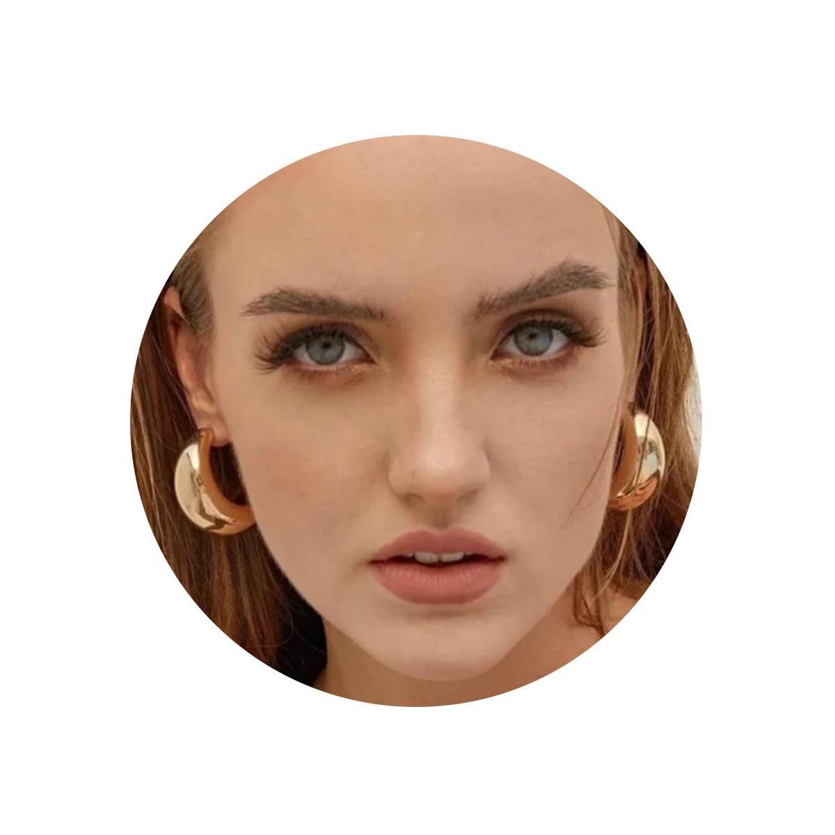 14K Gold Plated Chunky Drop Hoop Earrings for Women - Lightweight Hypoallergenic Teardrop Fashion Jewelry | Perfect for Parties, Weddings & Everyday Wear