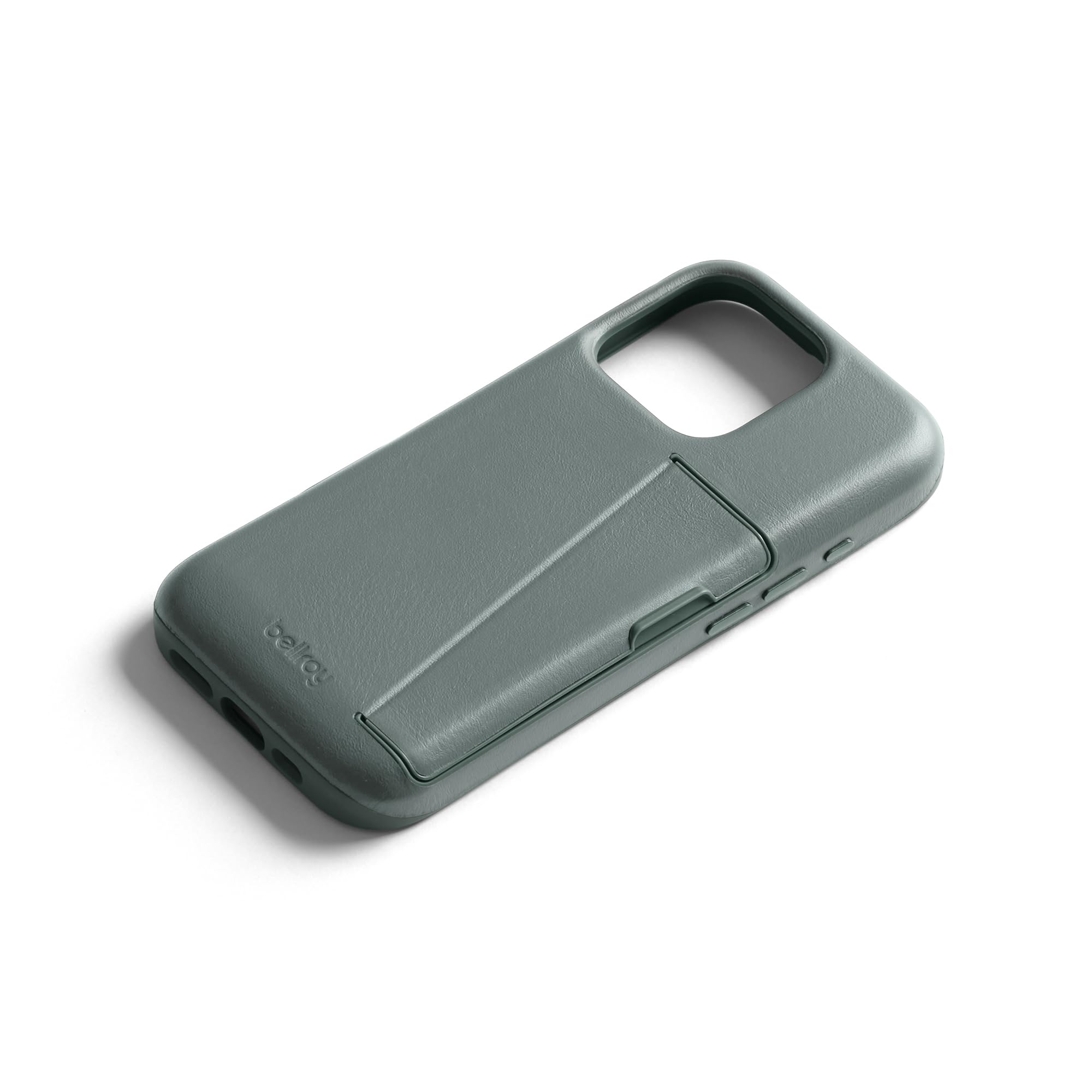 Bellroy Premium Leather iPhone 16 Pro Case with 3 Card Holder - Slim Wallet Phone Cover for iPhone 16 Pro in Agave Green | Perfect for Travel, Work & Everyday Use