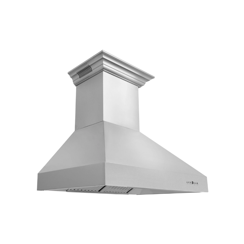ZLINE Stainless Steel Ducted Vent Wall Mount Range Hood with Built-in CrownSound™ Bluetooth Speakers - Perfect for Modern Kitchens & Open-Concept Living Spaces