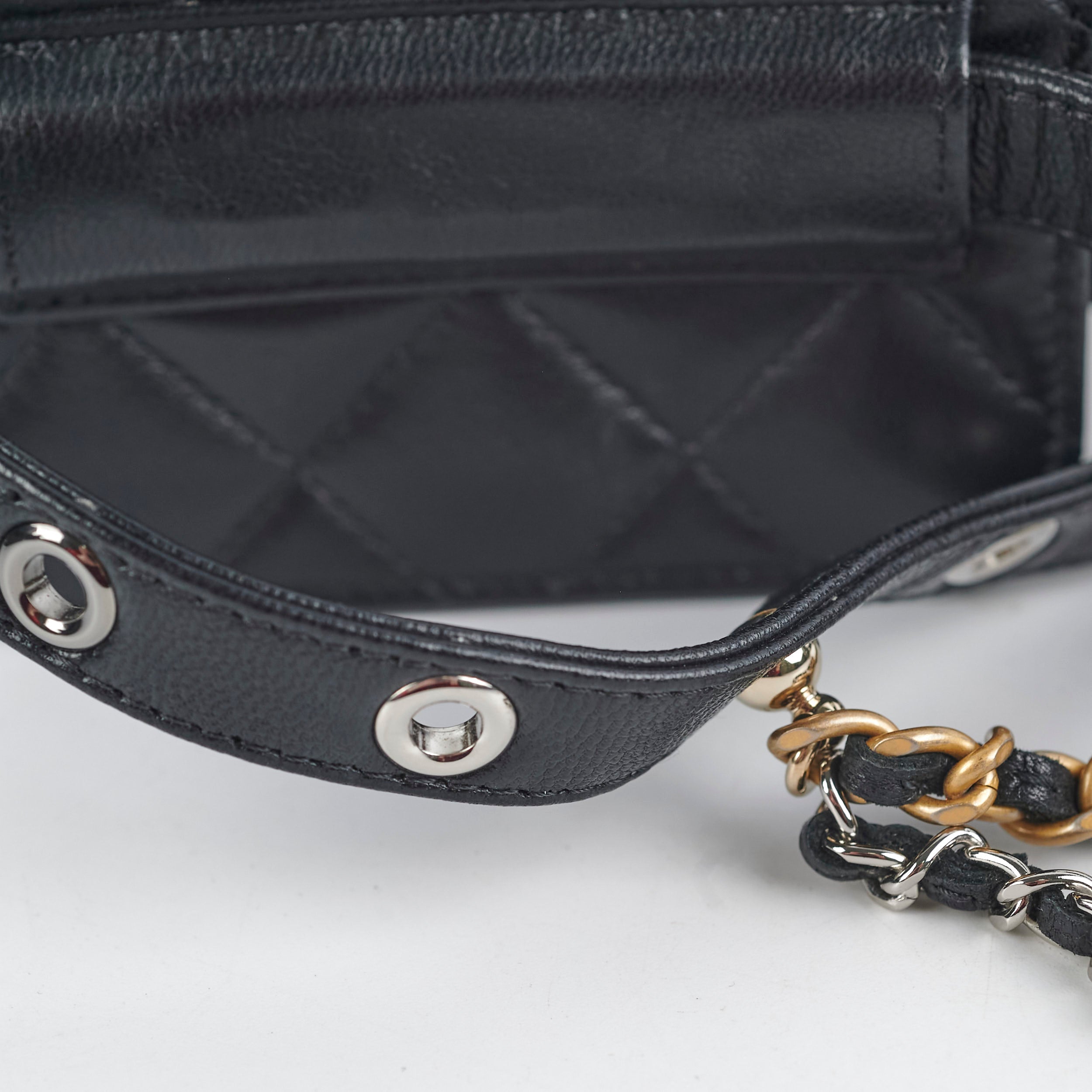 Chanel Micro Belt Bag Cardholder in Black Lambskin Leather - Series 31 | Luxury Compact Wallet for Everyday Use & Travel Essentials