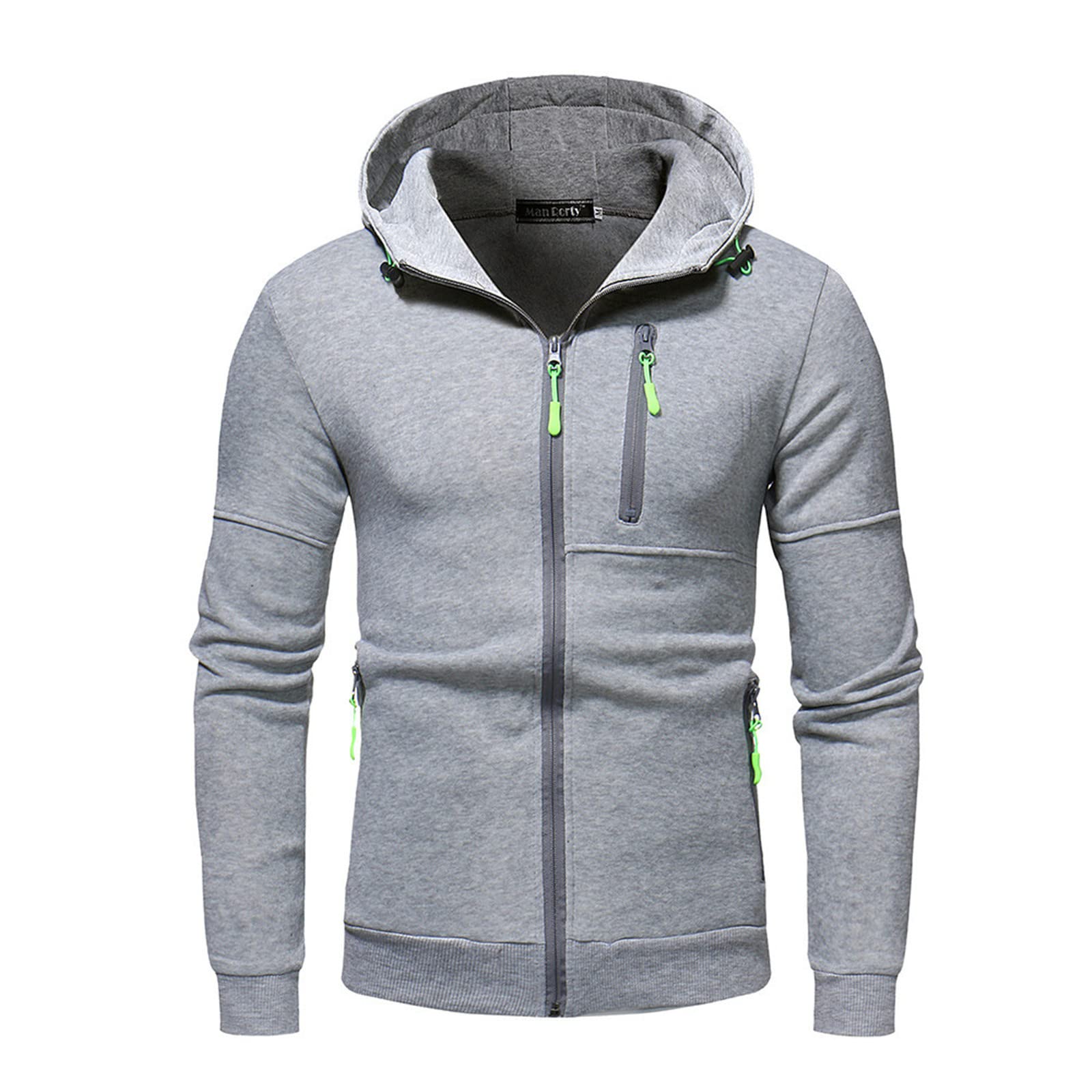 Men's Winter Jacket with Zip - Long Sleeve Warm Coat for Outdoor Activities, Hiking & Casual Wear | Prairie Style Blouse & Sweater Combo