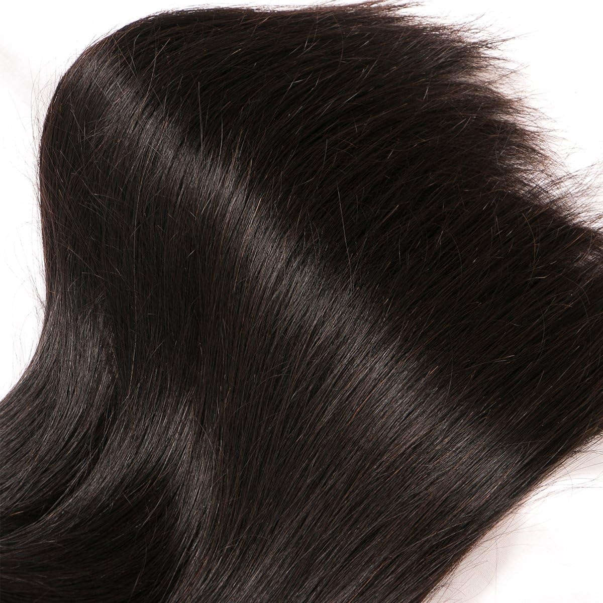Brazilian Straight Human Hair Weave Extensions - 3 Bundles 10A Grade 100% Virgin Unprocessed Remy Hair - Natural Black Color (22, 24, 26 Inch) for Stunning Length & Volume - Perfect for Daily Wear, Special Occasions & Salon Styling