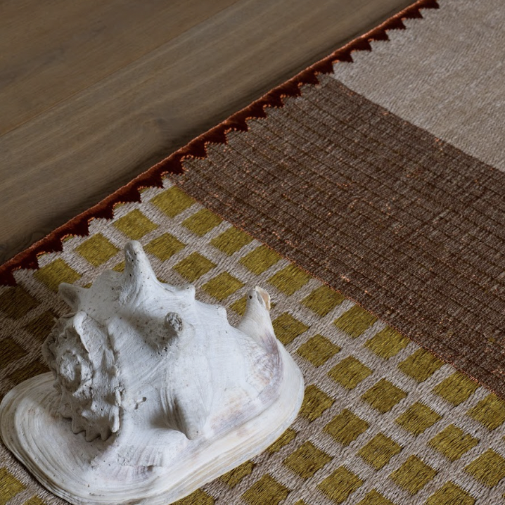 Nina Litchfield Studios x Tapistelar Oscar Rug - Handmade Bohemian Area Rug for Living Room, Bedroom & Home Decor