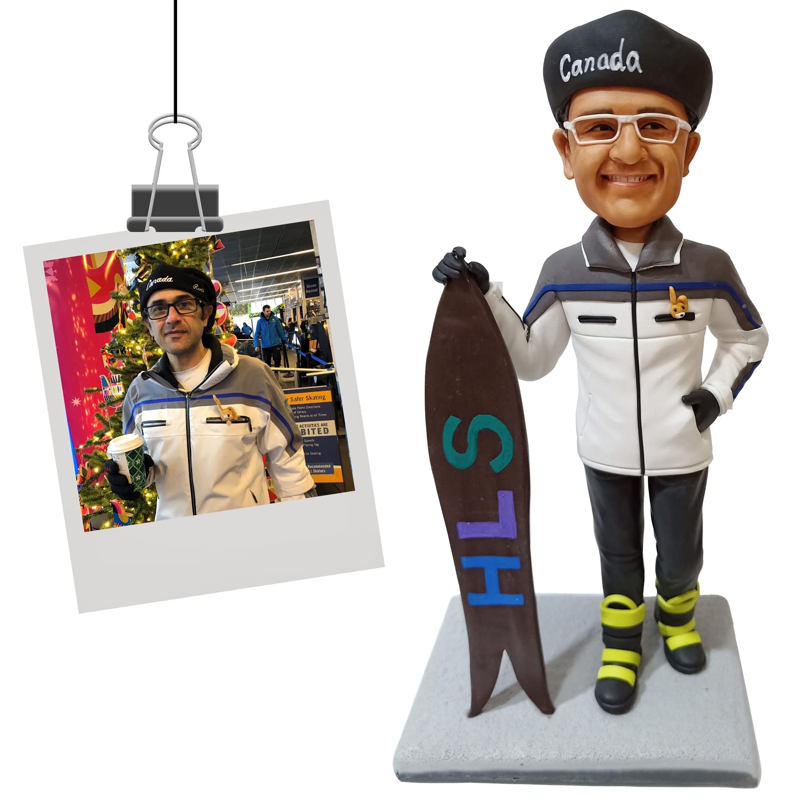 Custom Bobblehead Personalized from Photos - Unique Father's Day & Birthday Gift for Him - Perfect for Home Decor, Office Display & Special Occasions