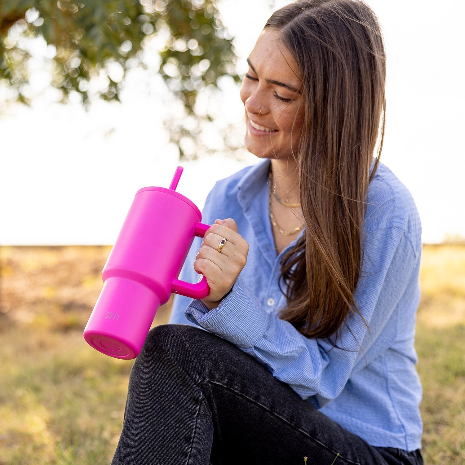 Premium Trek Tumbler 30oz Stainless Steel Vacuum Insulated Water Bottle - Keeps Drinks Hot/Cold for 24 Hours - Perfect for Hiking, Camping & Outdoor Adventures