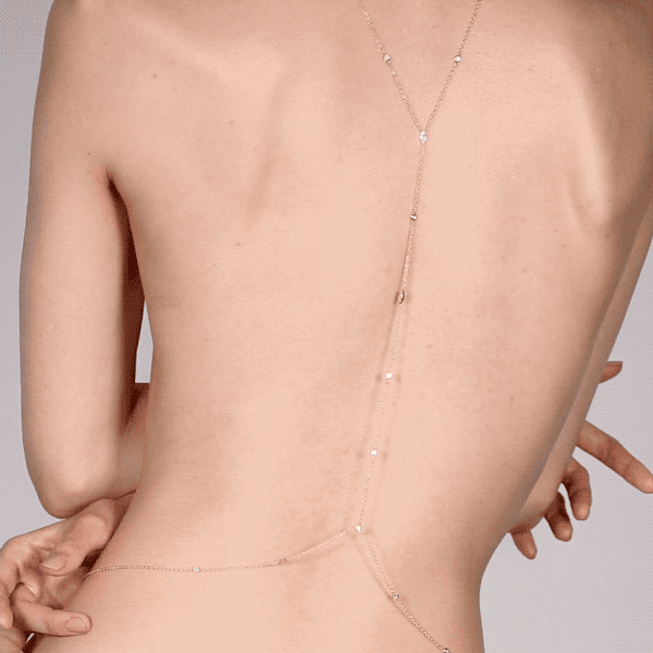 Elegant Deco Marquise Body Chain Jewelry - Gold Plated Belly Chain for Women, Boho Festival Accessory - Perfect for Music Festivals, Beach Parties & Photo Shoots
