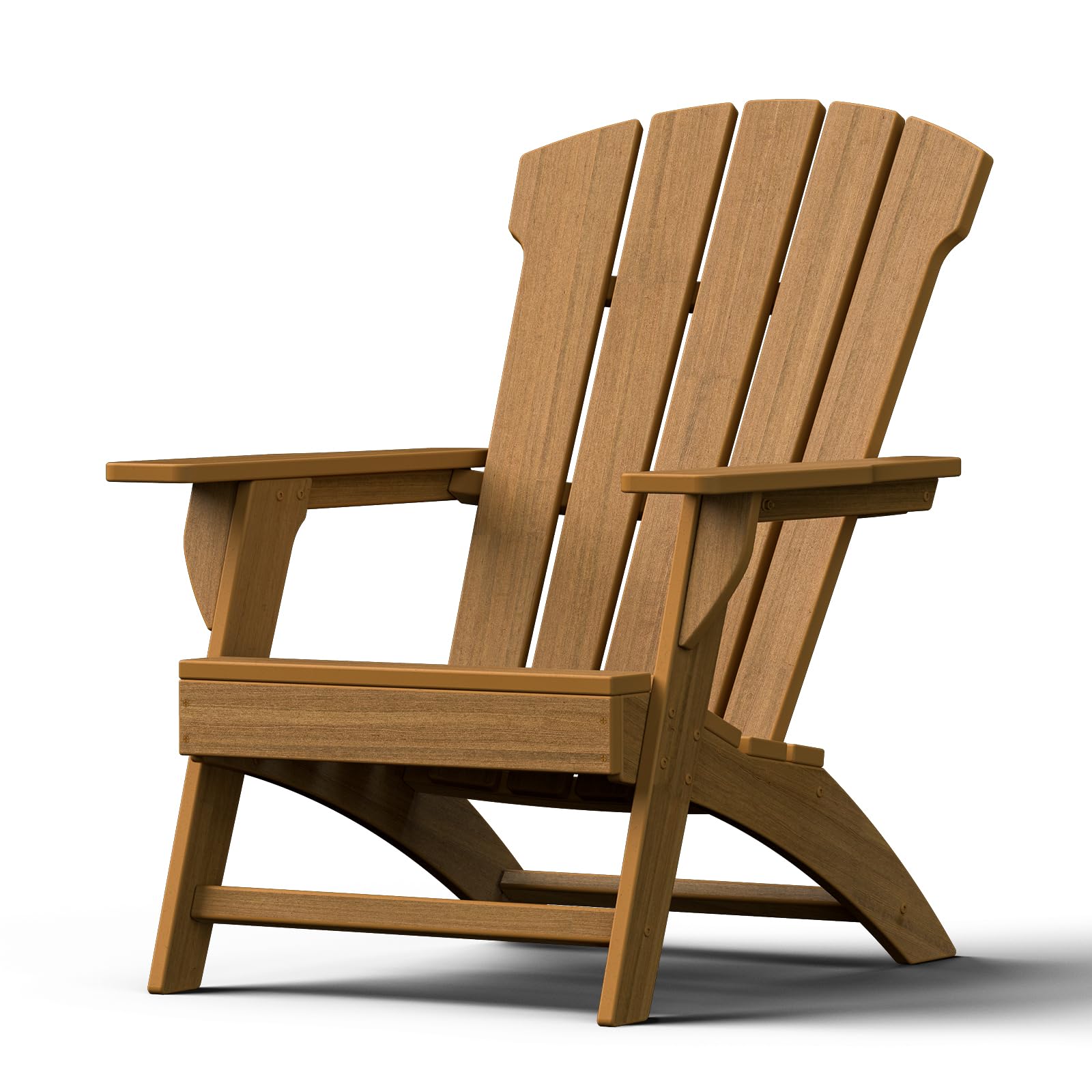 **Premium HDPE All-Weather Adirondack Chair – 110° Ergonomic Design, Extra Tall & Durable Outdoor Patio Furniture – High-Density Foamed Polyethylene for Fire Pit, Deck, or Garden (Teak Color)**    *(Perfect for Relaxing by the Fire Pit, Lounging on the Deck, or Enhancing Your Garden Aesthetic!)*