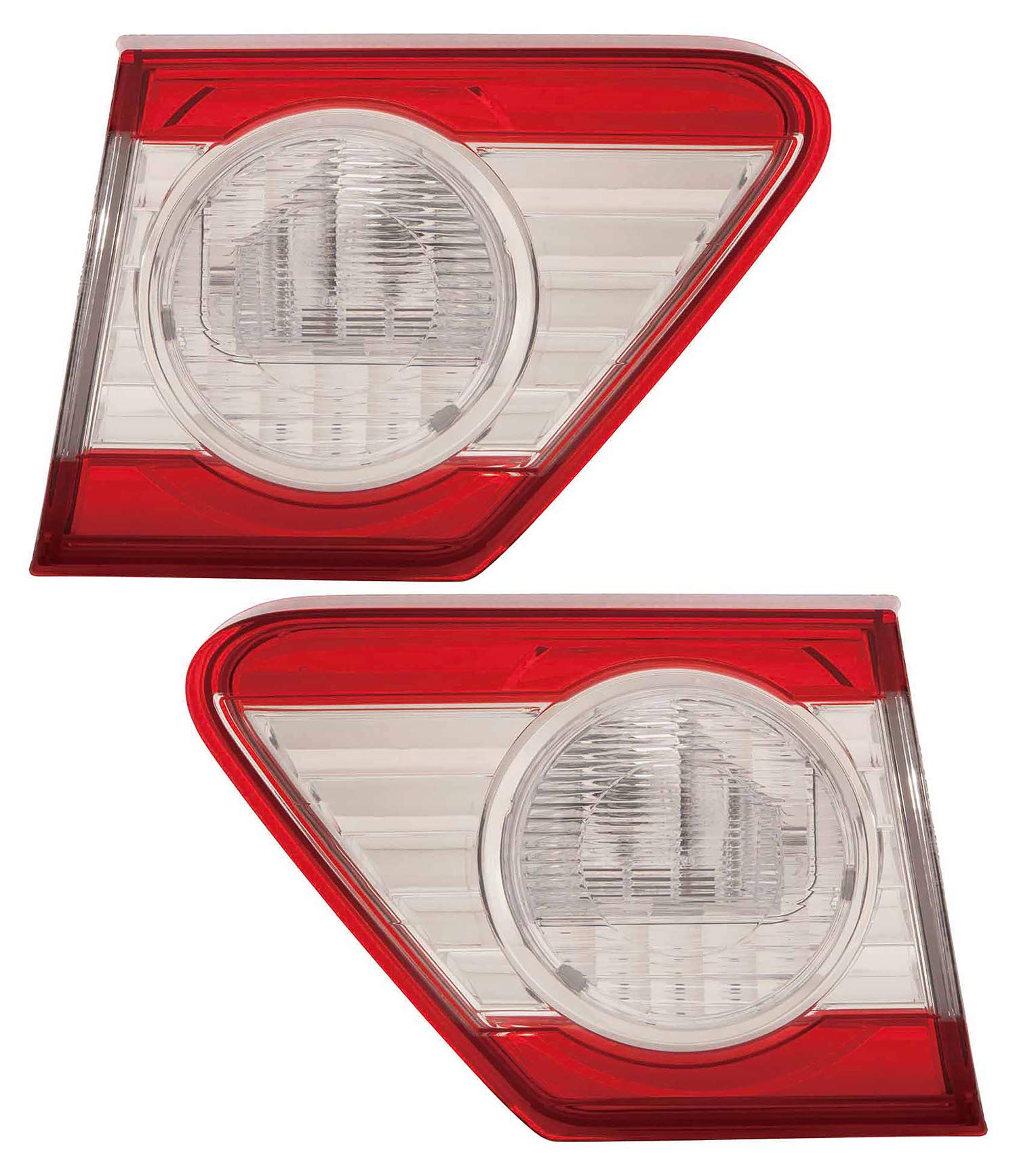 Toyota Corolla Inner Tail Lights Lamps Set - Compatible with 2011 2012 2013 Models (USA Built) - Driver & Passenger Side - Perfect for Replacement & Nighttime Safety Enhancement