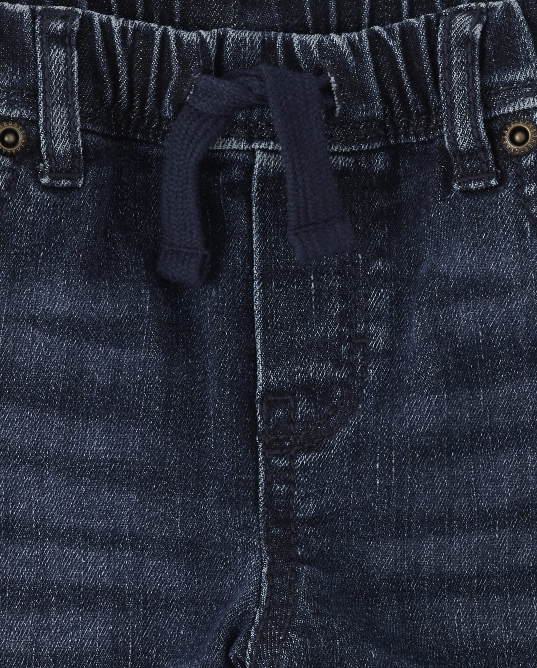 Gymboree Boys' and Toddler Pull-On Denim Jeans - Comfortable Stretch Jeans for Active Kids | Perfect for Playdates, School & Everyday Wear