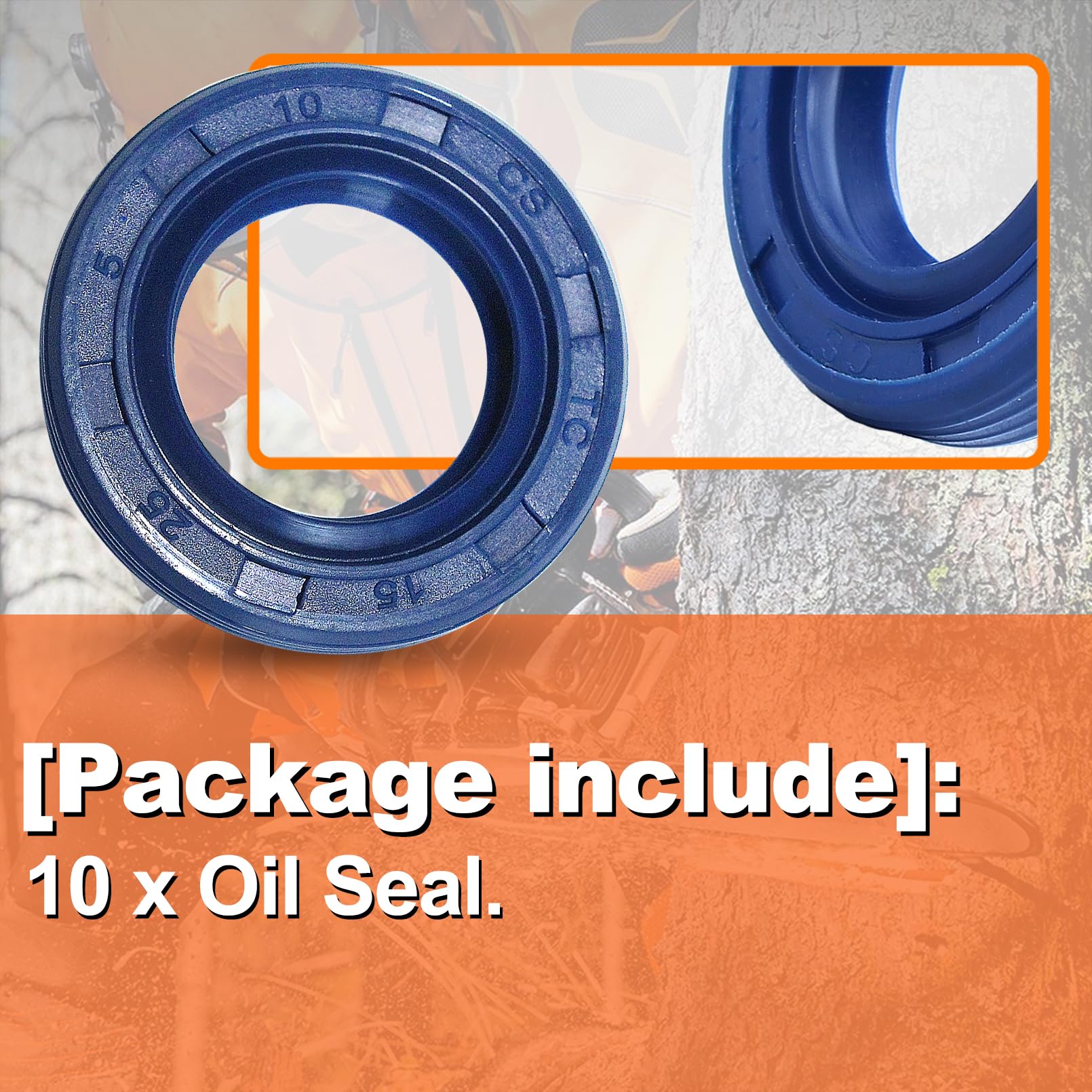 Stihl BR500 BR550 BR600 BR700 Backpack Blower Crankshaft Oil Seal Kit - 10 Pack Replacement Seals for Professional Landscaping & Yard Maintenance