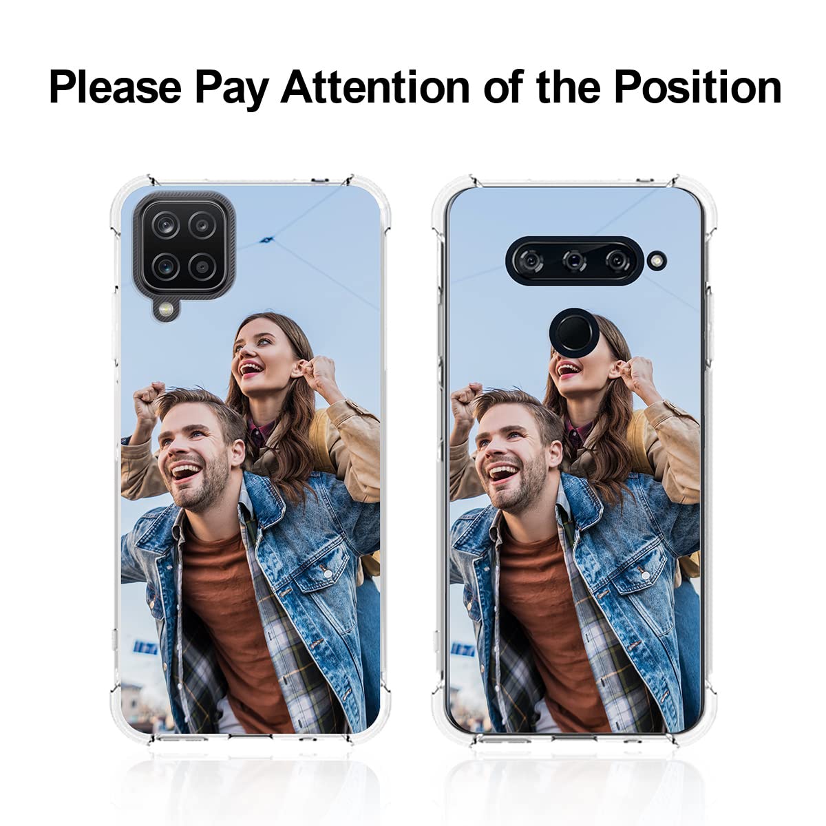 Custom Samsung Galaxy S8 Plus Phone Case - Shockproof Bumper with Reinforced Corners, Clear Photo Collage & Personalized Text Name Design | Perfect for Daily Protection, Travel & Gifts