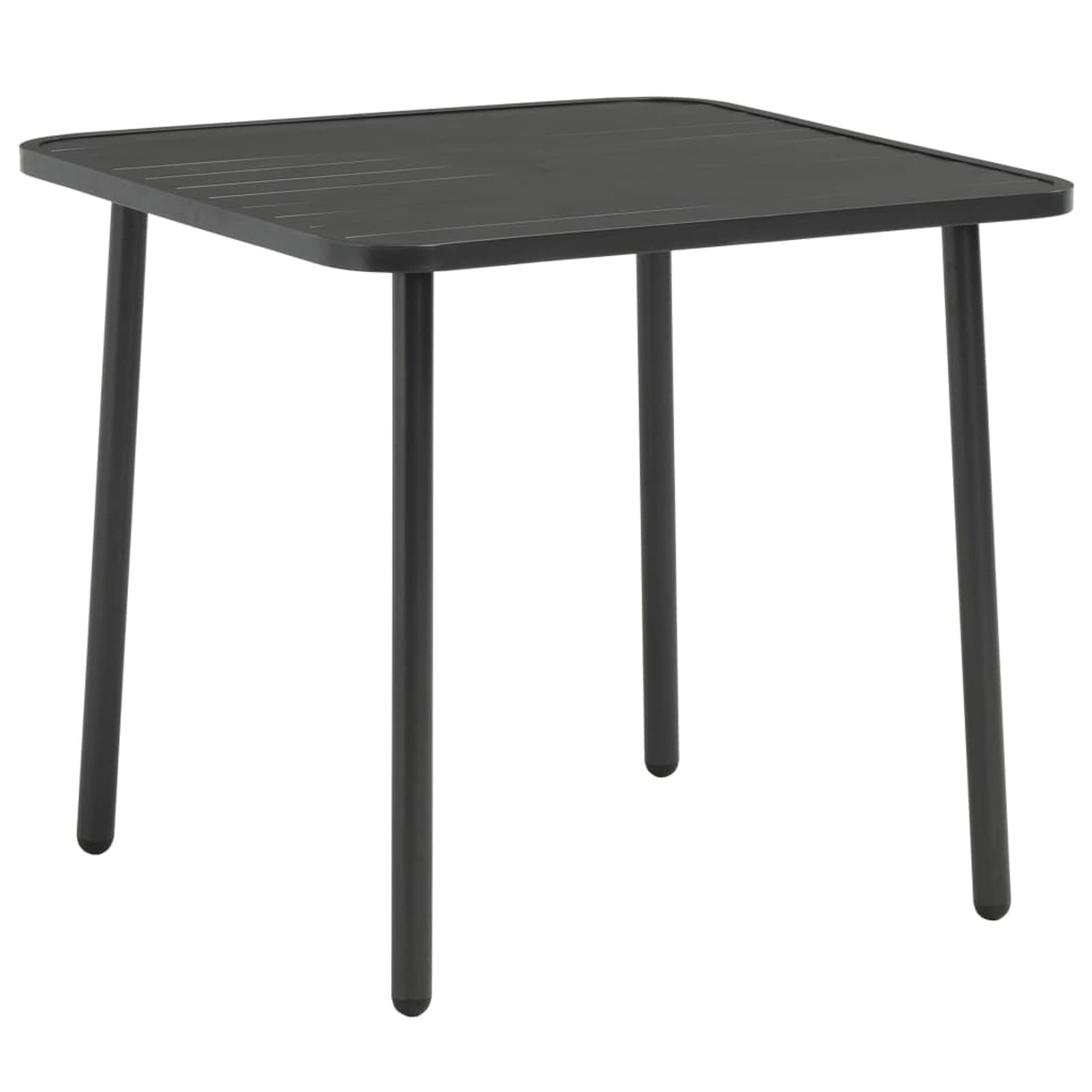 Weather-Resistant Steel Patio Side Table - 31.5