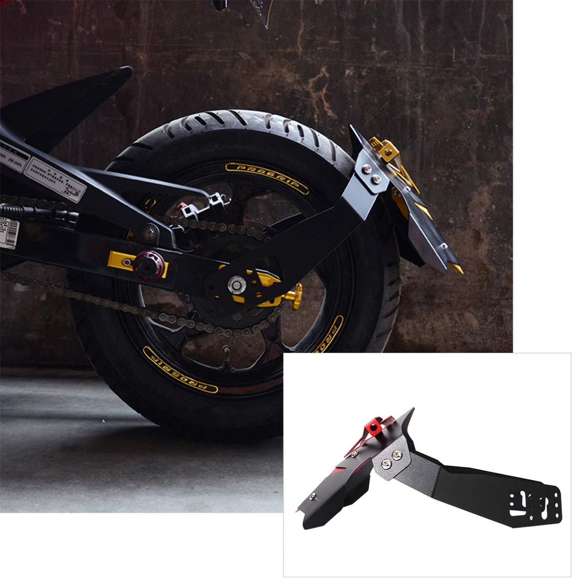 Garneck Motorcycle Front & Rear Motor Accessories Set - High Performance Bike Parts for Smooth Riding - Perfect for Commuting, Touring & Off-Road Adventures