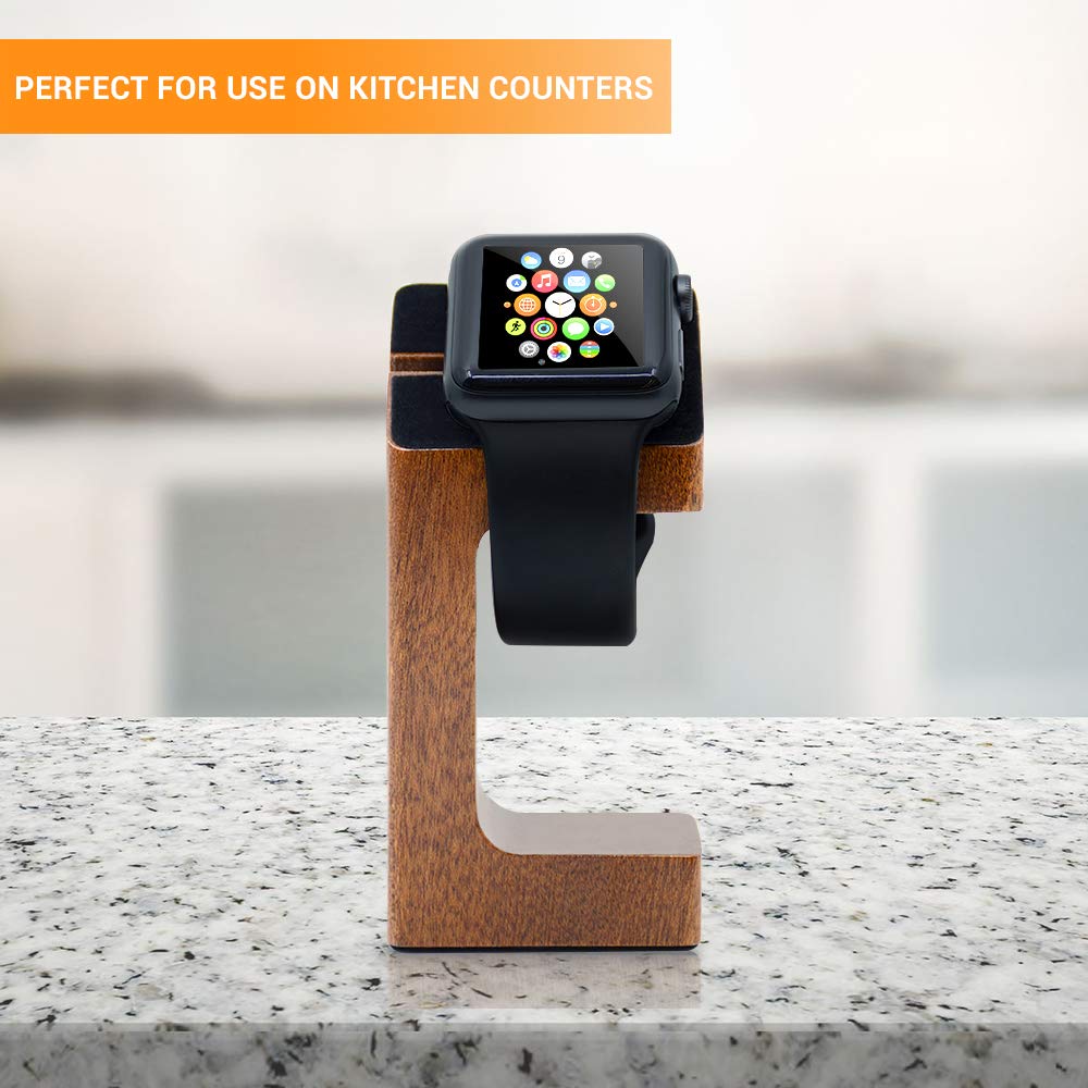 Premium Apple Watch Charging Stand - Universal iWatch Charger Dock for All Models (Series 1/2/3/4/5/6/7/8/SE) - Perfect for Nightstand, Office Desk & Travel Accessory Organization