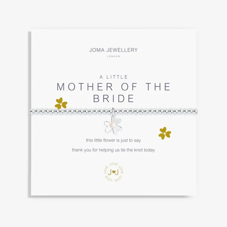 Joma Jewellery Mother of the Bride Bracelet - Elegant Silver or Gold Plated Beaded Bracelet for Weddings, Special Occasions & Gifts