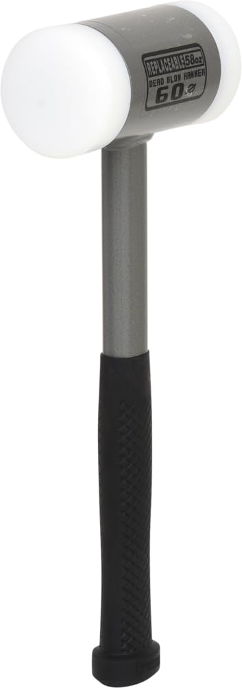 KS TOOLS 1670g Recoil-Free Soft Faced Hammer - Non-Marring, Shock Absorbing for Auto Repair, Woodworking & Metalworking Projects