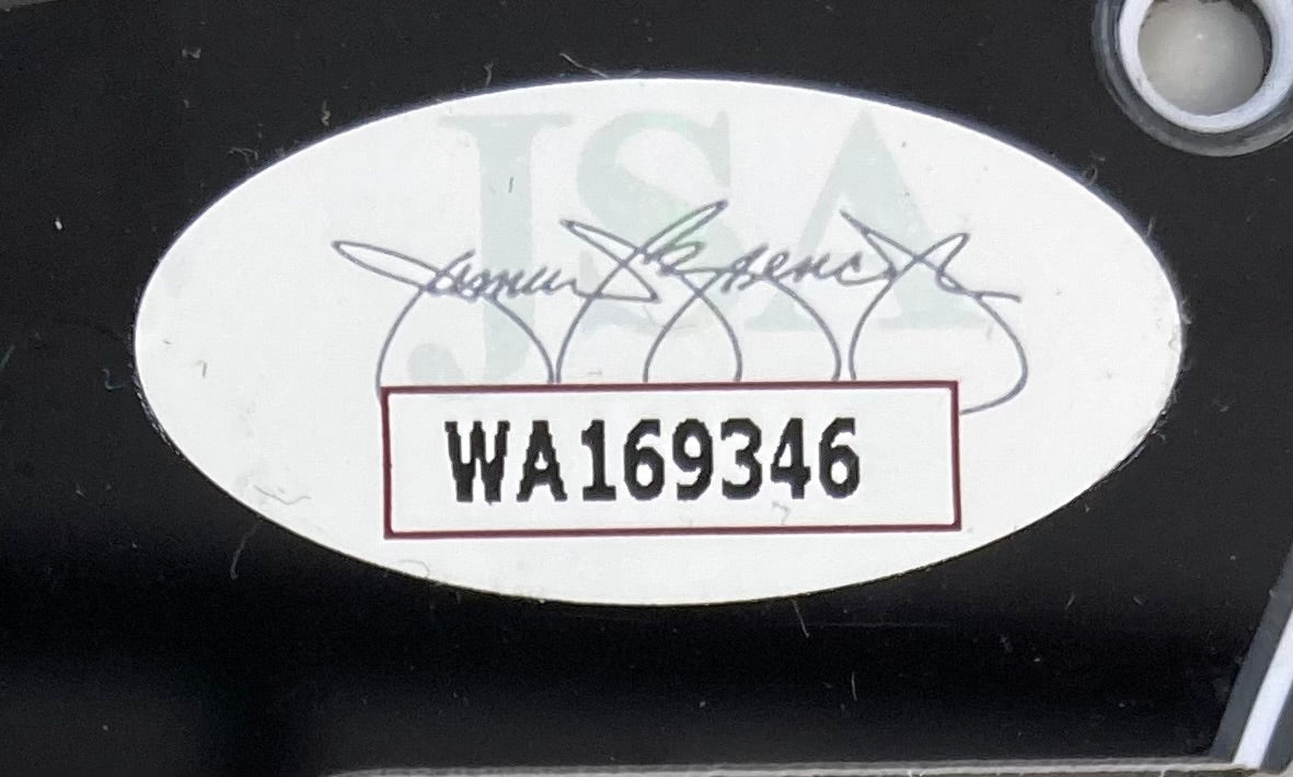 Def Leppard Signed Guitar Pick Guard - Autographed by Joe Elliott & Phil Collen with JSA COA - Perfect for Rock Memorabilia Collection & Music Room Display