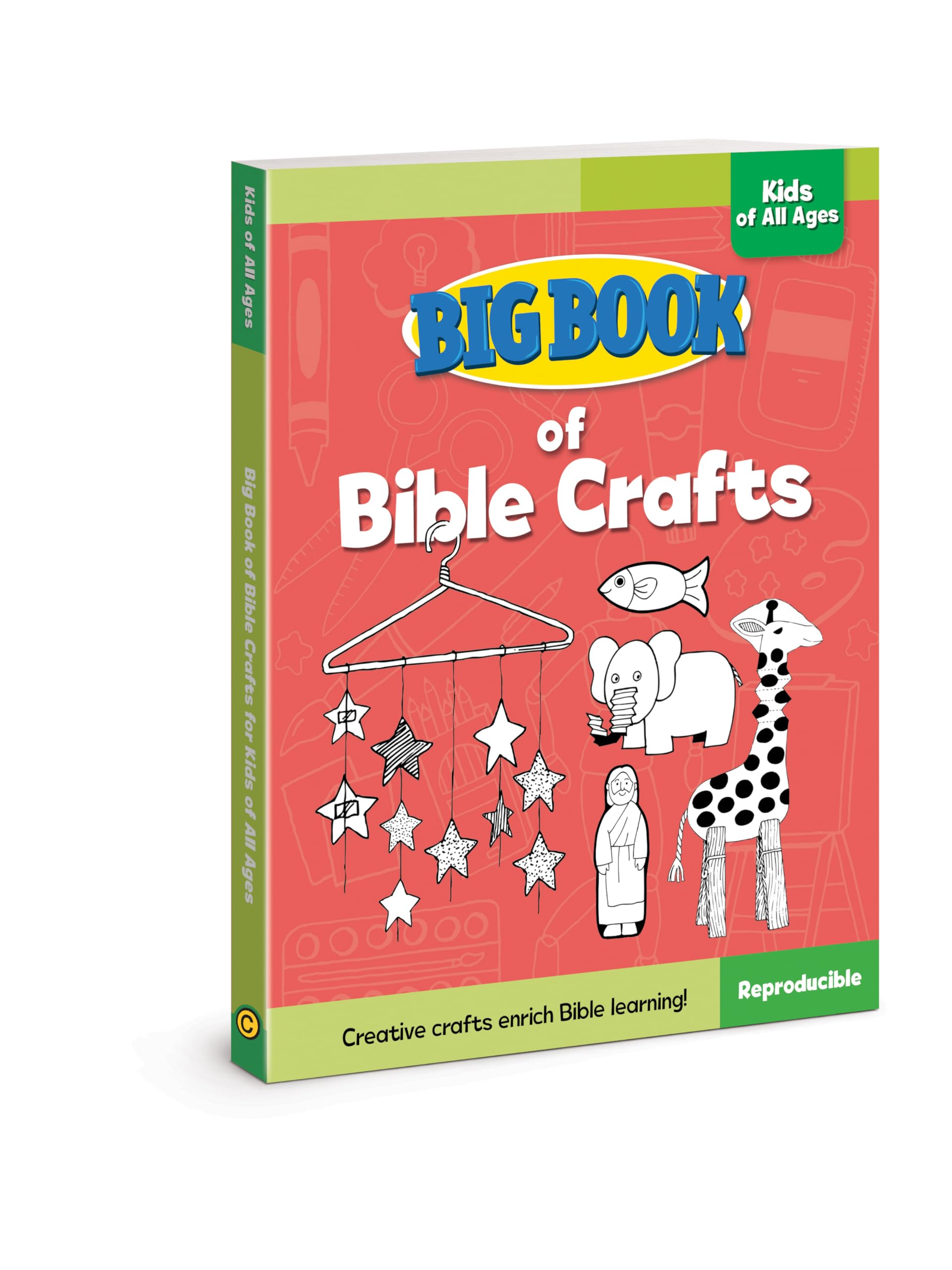 Big Book of Bible Crafts for Kids of All Ages - Fun Religious Activities for Sunday School, Homeschool & Family Bonding