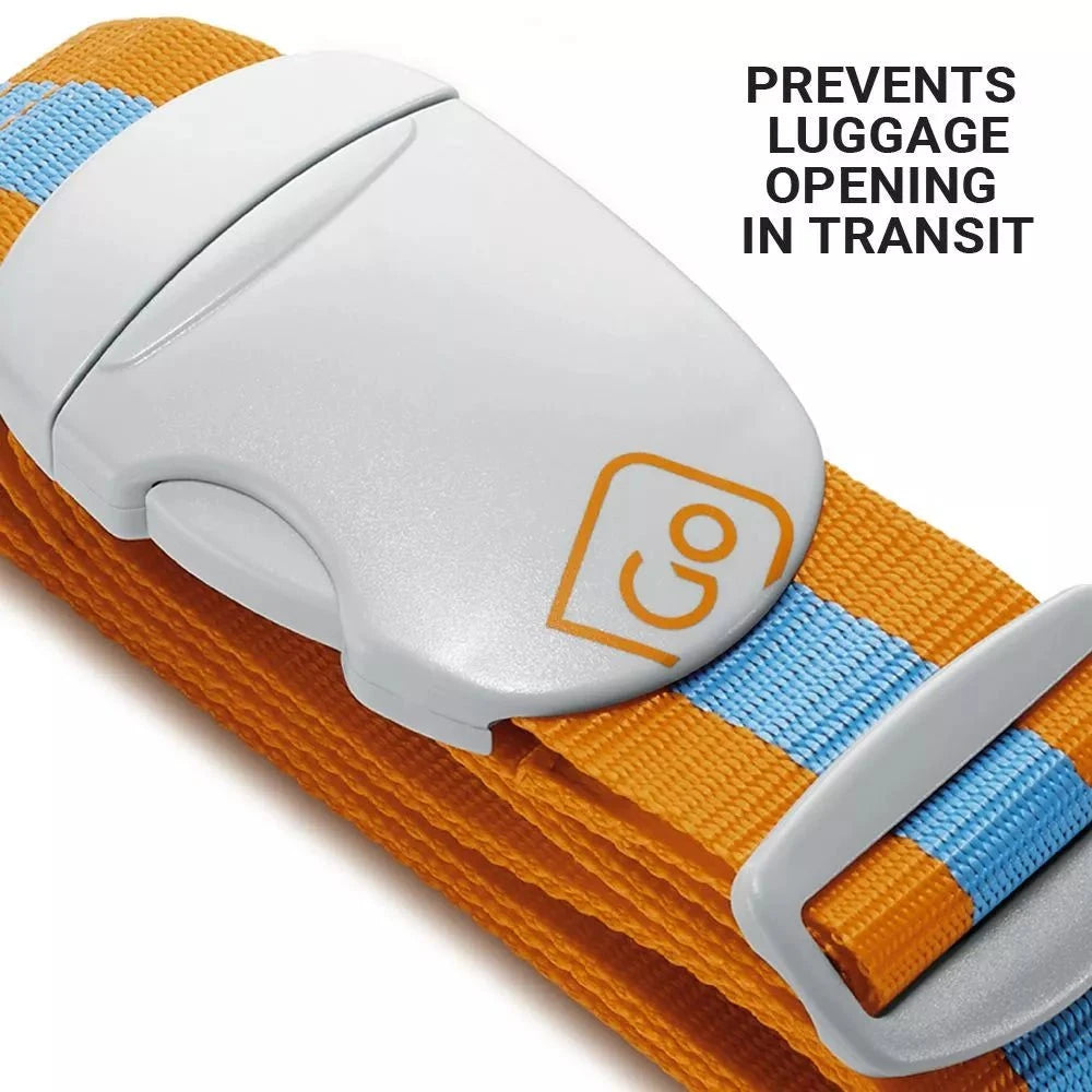 Bright Reflective Luggage Strap for Travel - Secure & Easy to Identify Bags at Airports - Perfect for Suitcases, Backpacks & Duffel Bags