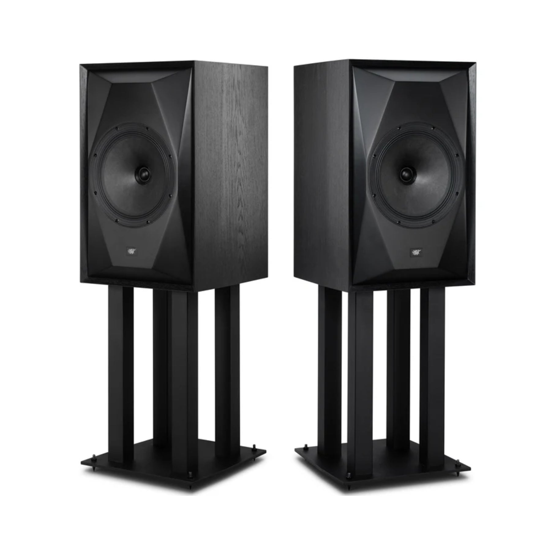 MoFi SourcePoint 10 Speaker Stands - Premium Black Pair for Bookshelf Speakers | Perfect for Home Audio, Studio Monitoring & Hi-Fi Setups