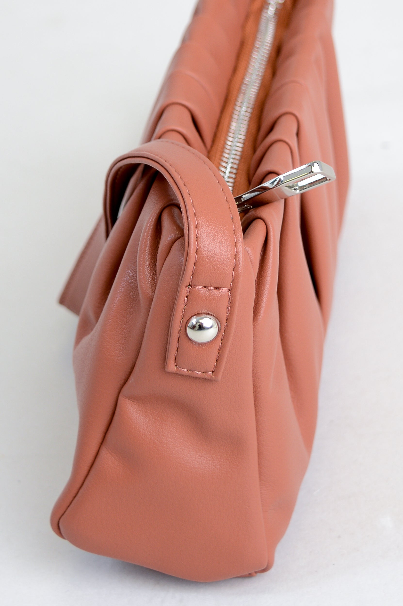 Janette Genuine Leather Handbag in Terra Cotta - Stylish Women's Crossbody Purse for Work, Travel & Everyday Use