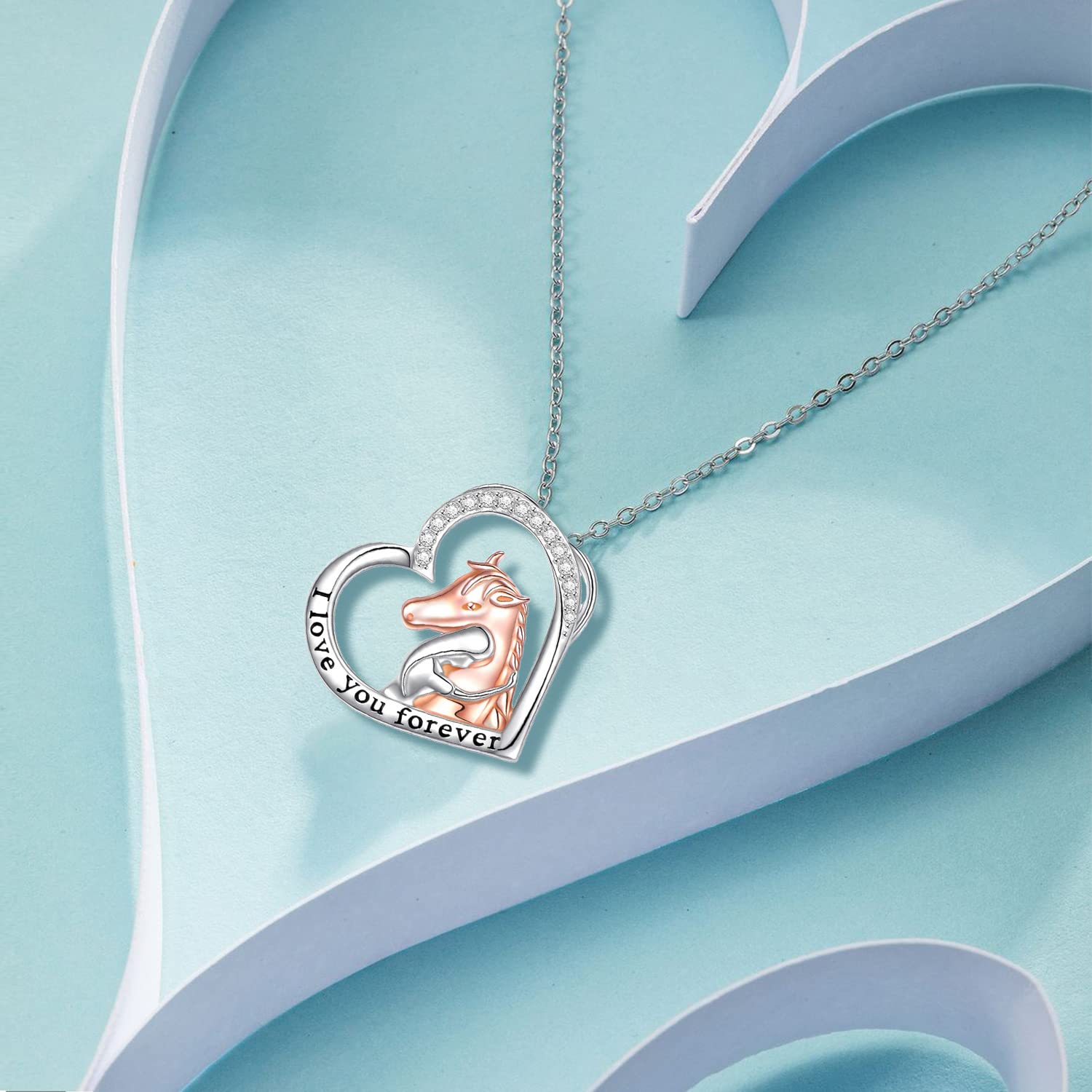 Wynn's 925 Sterling Silver Heart Pendant Necklace for Women - Cubic Zirconia Jewelry Gift for Wife, Mom, Girlfriend - Perfect for Birthday, Anniversary, Christmas & Mother's Day - Elegant Everyday Wear & Special Occasions