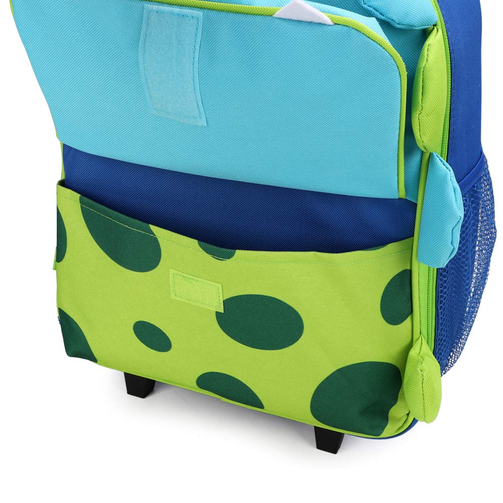Yodo 3-Way Kids Suitcase with Wheels - Convertible Toddler Rolling Backpack for Travel, School & Sleepovers | Lightweight Carry-On Luggage for Boys & Girls