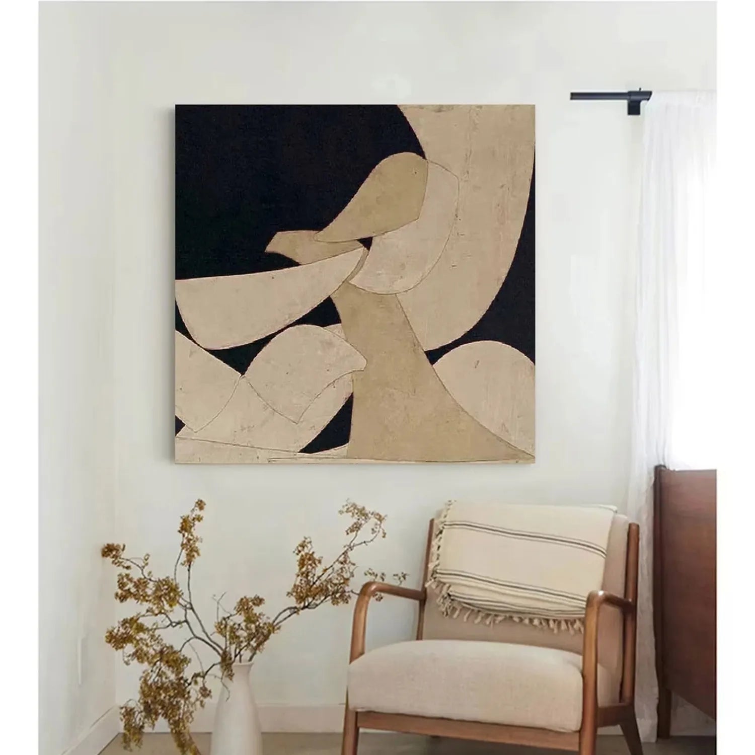 Abstract Tranquility Art Painting #WS148 - Modern Wall Decor for Living Room, Bedroom & Office - Calming Canvas Artwork for Home & Workspace