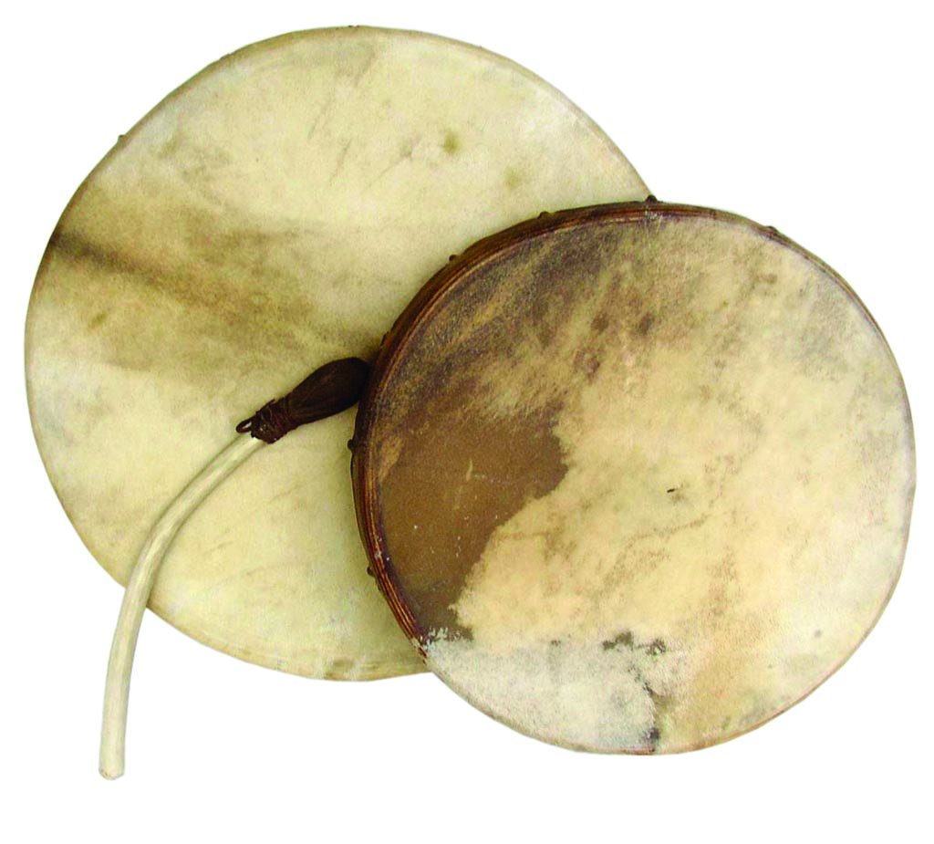 Handmade 16 Inch Shamanic Round Frame Drum with Goat Skin - Perfect for Meditation, Rituals & Sound Healing Therapy