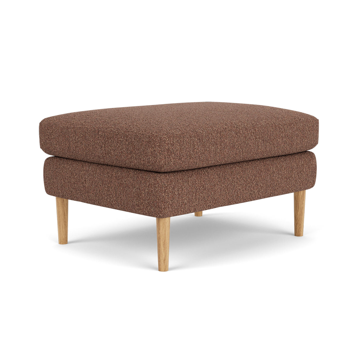 Astha Boucle Ottoman Stool - Round Tufted Pouf with Removable Cover, Modern Footrest for Living Room, Bedroom & Nursery - Soft and Stylish Home Decor Accent