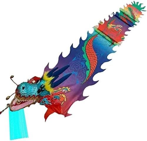 Colorful Dragon Dance Ribbon Toy - 8m/26ft Silk Streamer for Outdoor Spring Tours, Fitness, and Dance Performances - Perfect for Festivals, Parades, and Cultural Events