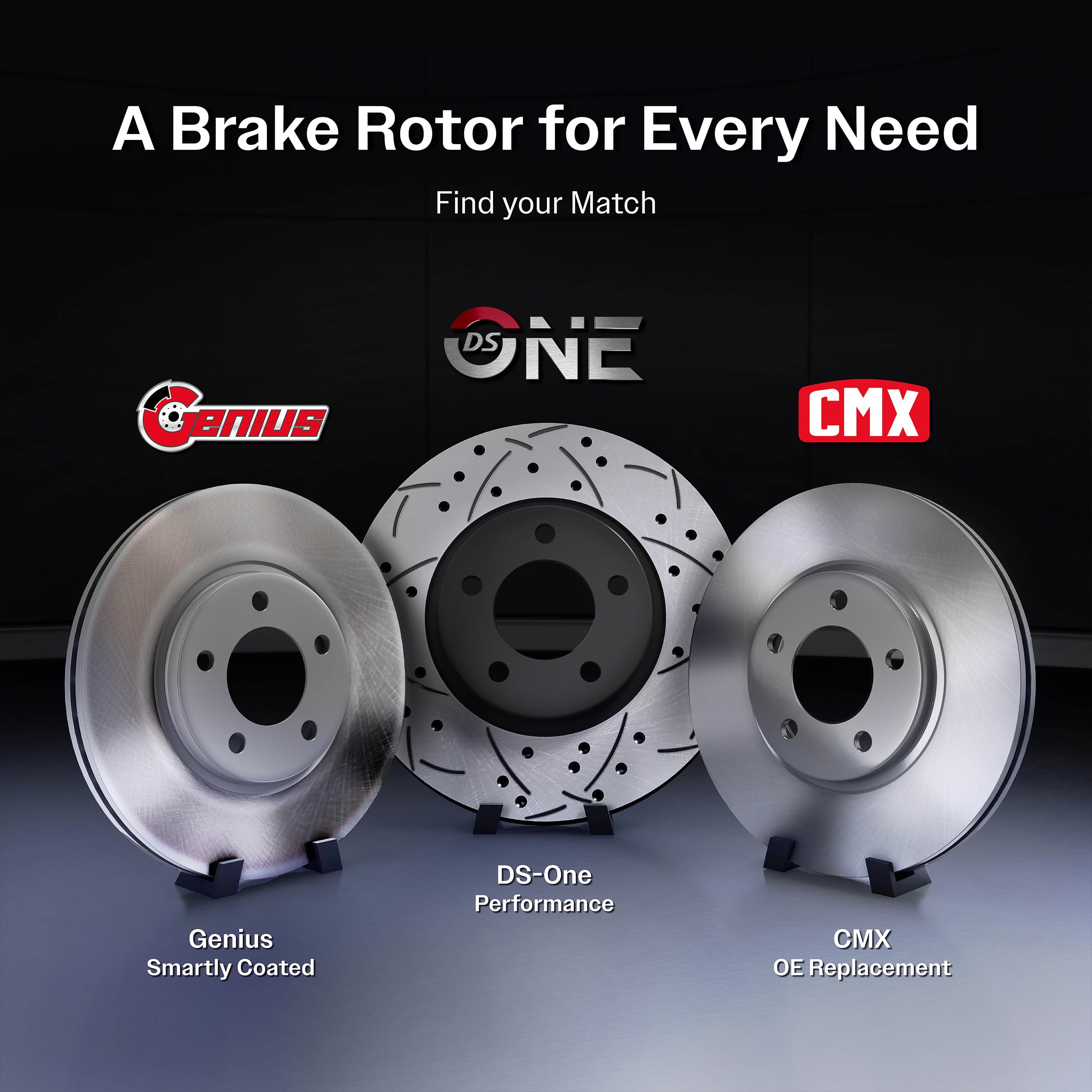 2008-2011 Ford Focus Front Brake Rotors & Pads Kit - K8F-100155 Replacement | Semi-Metallic Brake Pads & Premium Disc Rotors | Perfect for City Driving & Highway Commuting