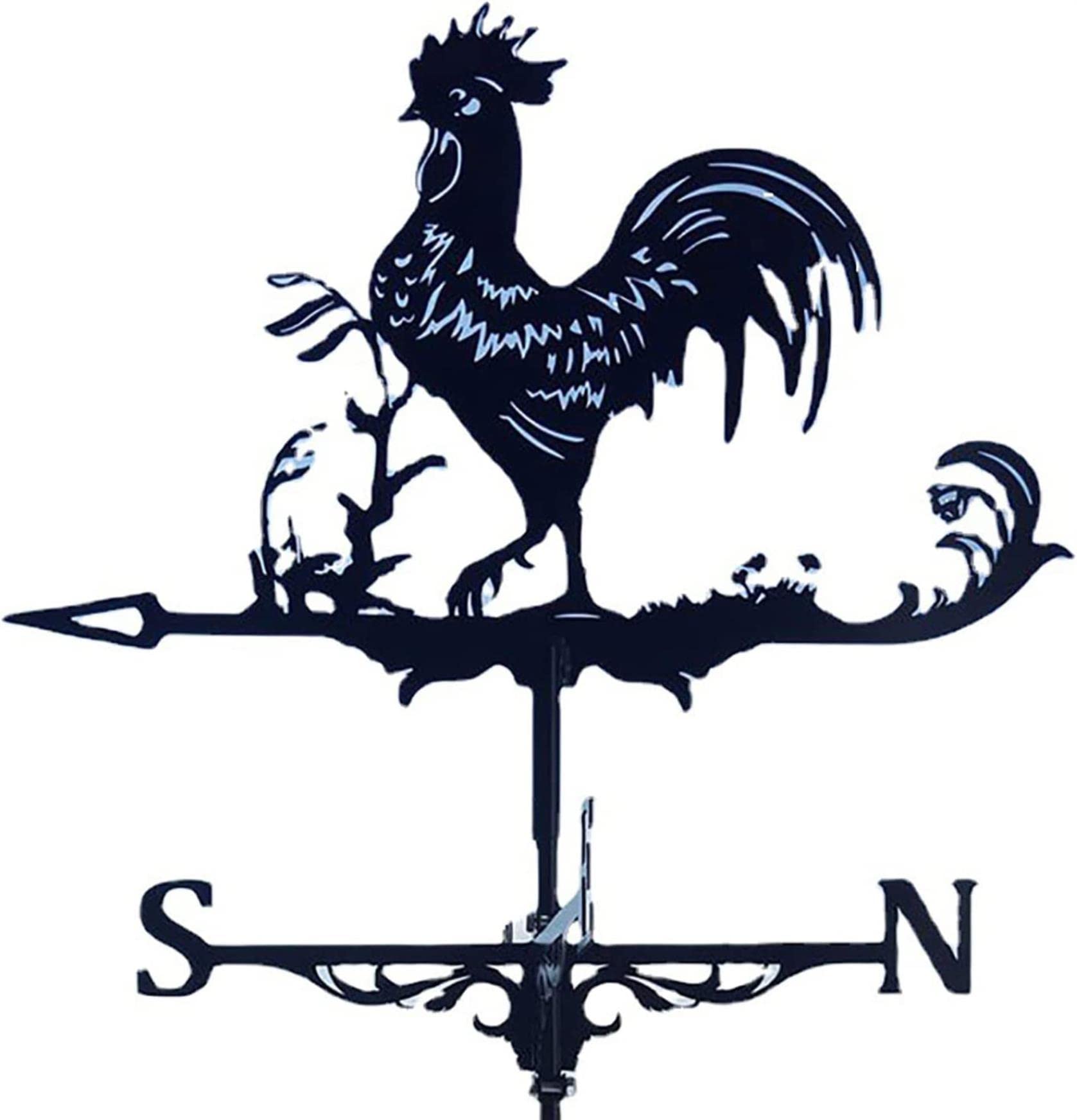 TCXSSL Weathervanes for Garden - Outdoor Wind Direction Indicator & Weathercock for Yard, Easy to Assemble | Perfect for Garden Decor, Farmhouse Style, and Weather Monitoring