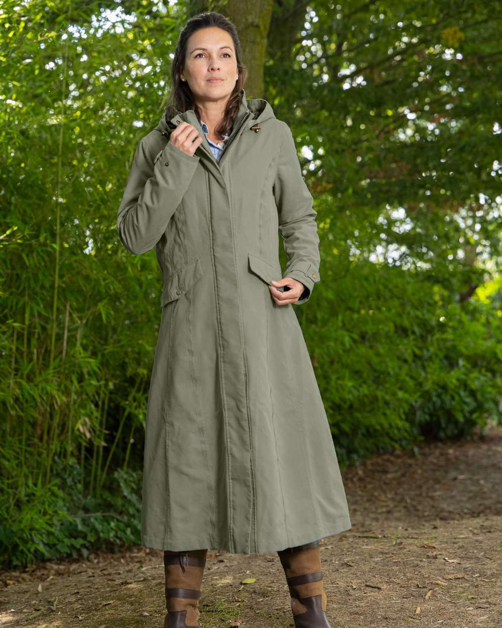 Baleno Kensington Women's Long Riding Coat - Waterproof Equestrian Jacket for Horseback Riding & Outdoor Activities | Perfect for Winter & Rainy Days