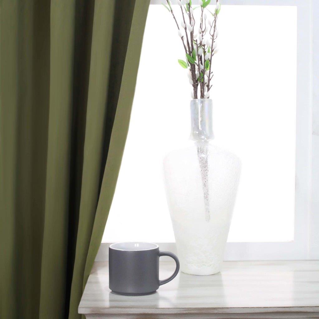 Blackout Curtains with Grommet Top - Solid Classic Modern Window Treatment for Bedroom & Living Room - Noise Reducing & Energy Saving