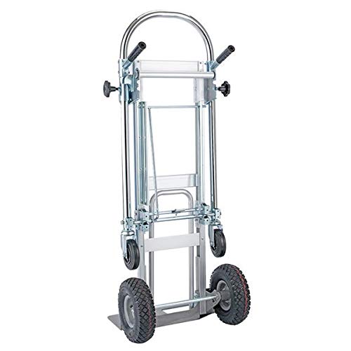 Heavy Duty 770lb Ergonomic Aluminum Hand Truck - Folding 3-in-1 Luggage Cart for Travel, Moving & Office Use | Portable Dolly for Suitcases, Packages & Home Storage Organization