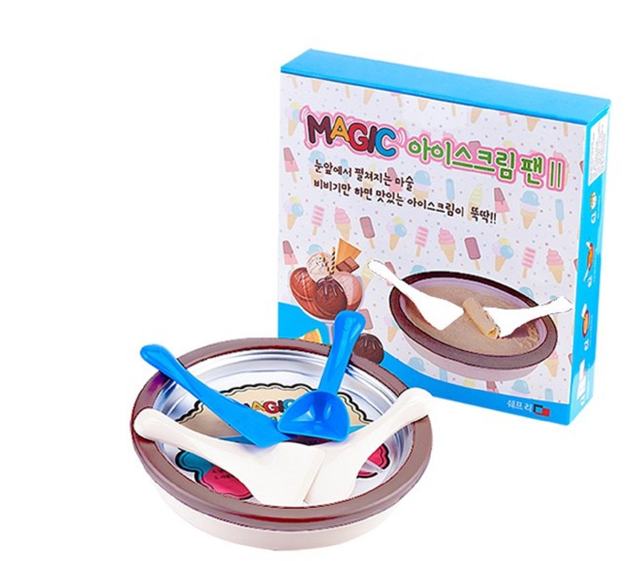 Chef Lee Magic Ice Cream Pan - No Power Needed Ice Cream Maker for Kids with High Low-Temperature Conductivity | Perfect for Summer Treats, Birthday Parties & Family Fun