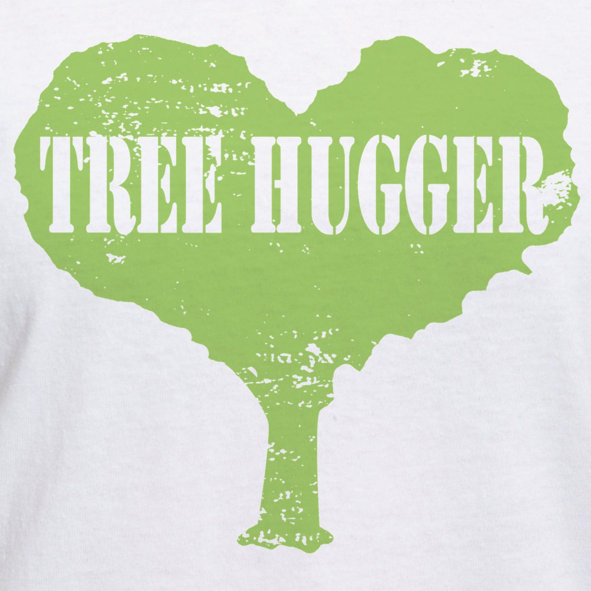 Tree Hugger Women's Cotton V-Neck T-Shirt - Eco-Friendly Casual Tee for Nature Lovers | Perfect for Earth Day, Outdoor Activities & Environmental Awareness Events