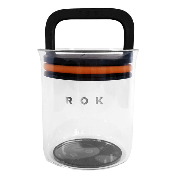 Rok Zero Jar - Airtight Glass Food Storage Container for Kitchen Pantry Organization | Perfect for Storing Dry Goods, Spices, Coffee, Tea & More | BPA-Free, Leak-Proof & Stackable Design