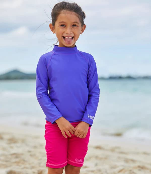 UV SKINZ Girl’s UPF 50+ Sun Protection Swim Shorts - Quick-Dry Swimwear for Girls, Beach & Pool Play, Outdoor Water Activities