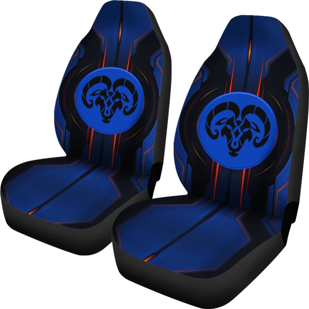 Premium Black & Blue Custom Fit Dodge Ram Seat Covers - Heavy Duty Neoprene Protection for Trucks (Model 2 212603) | Perfect for Off-Roading, Work & Everyday Commute